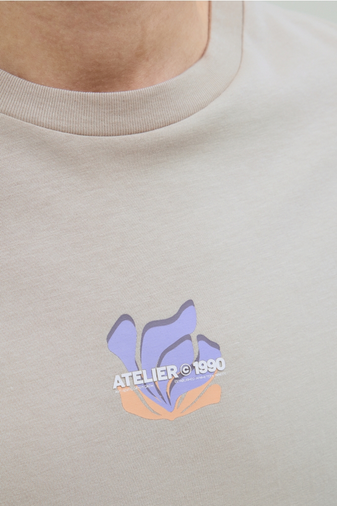 JJEAMES TEE SS CREW NECK 12268471 MOONBEAM